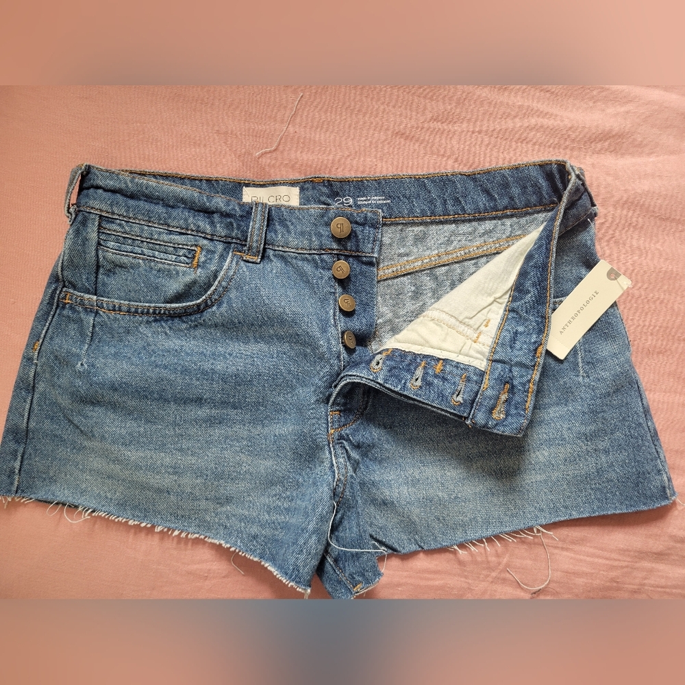 Anthropologie - NWT Blue Denim Jean Shorts
